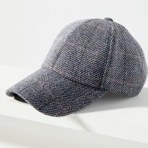 Anthropologie Plaid Baseball Cap